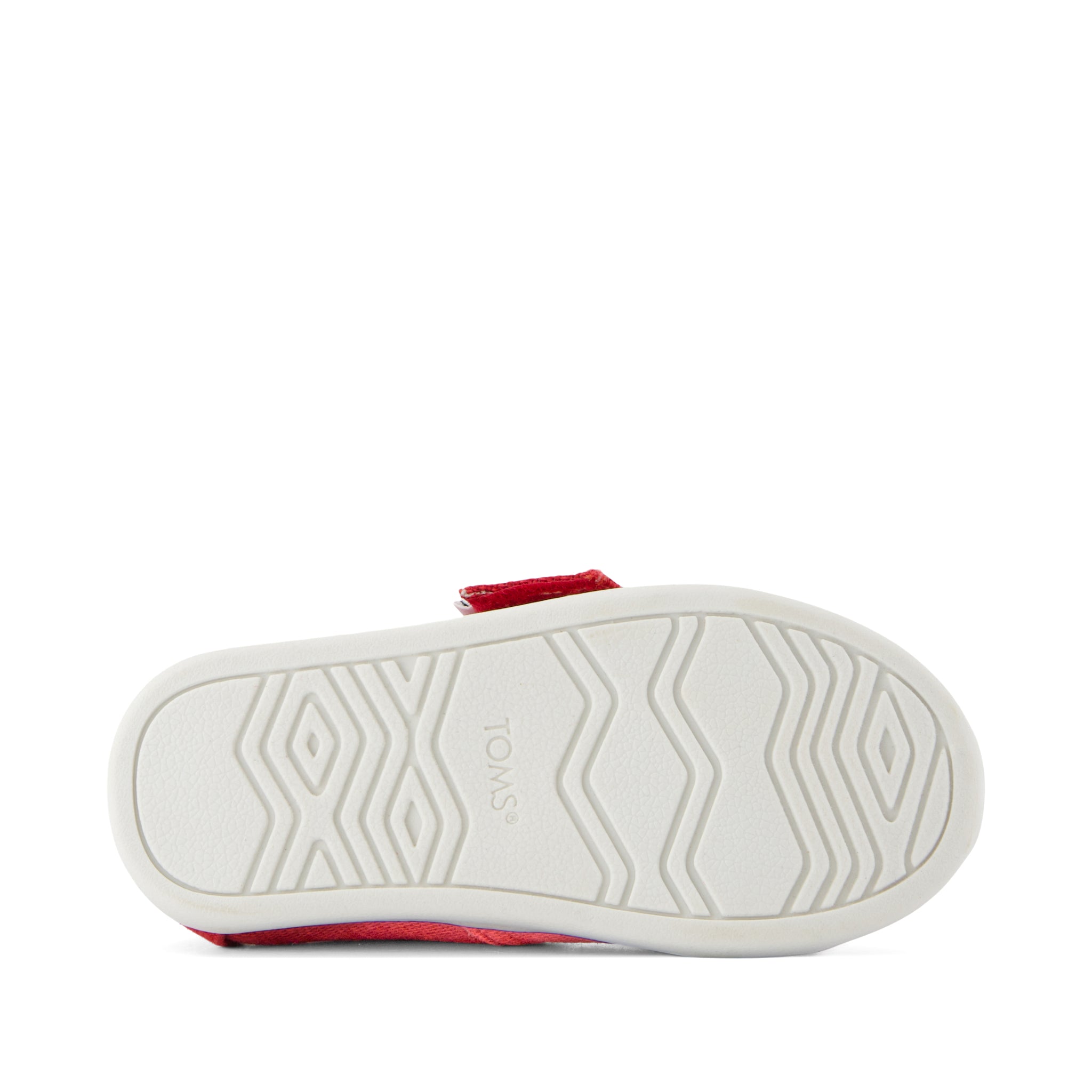 Alpargata Classic Toddler Shoe - Red Heritage Canvas Bottom Sole View