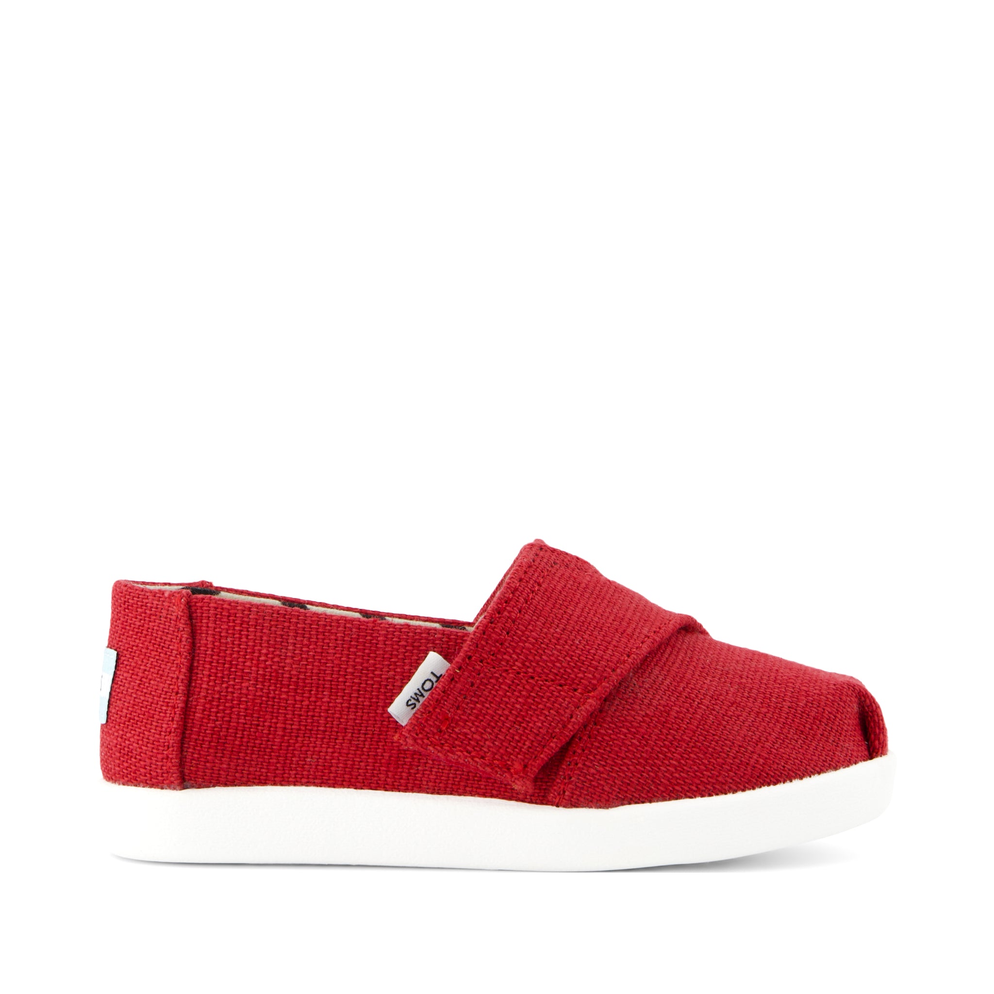 Alpargata Classic Toddler Shoe - Red Heritage Canvas Side View