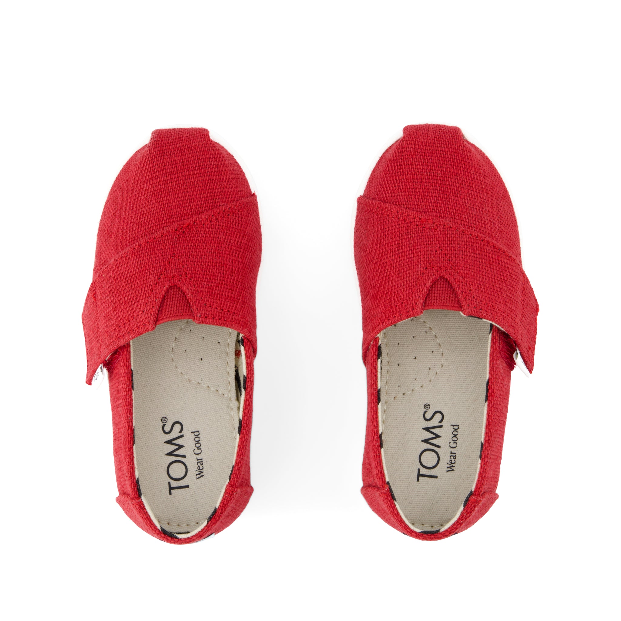 Alpargata Classic Toddler Shoe - Red Heritage Canvas Top View
