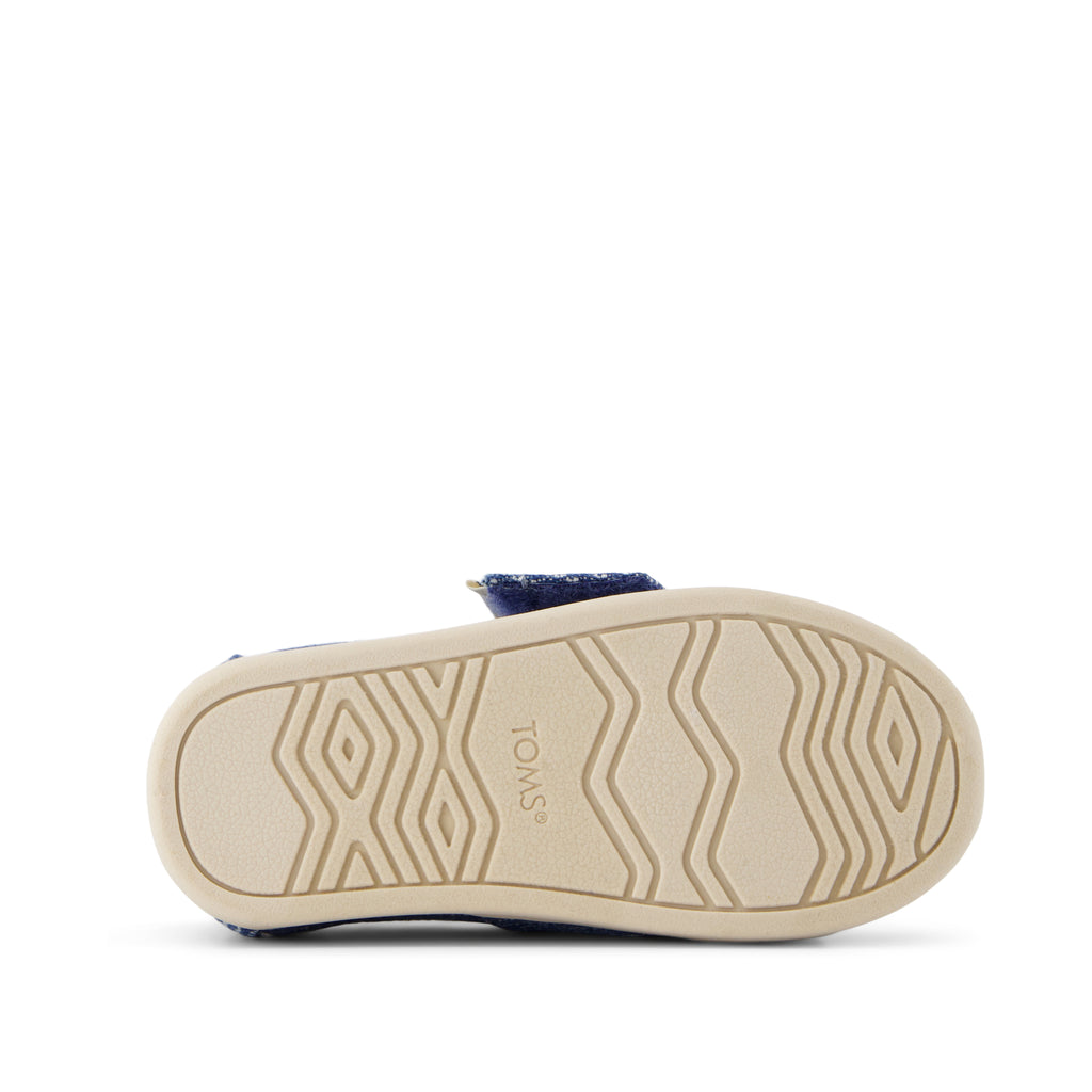 Alpargata Classic Toddler Shoe - Dark Sky Subtle Stripes Bottom Sole View