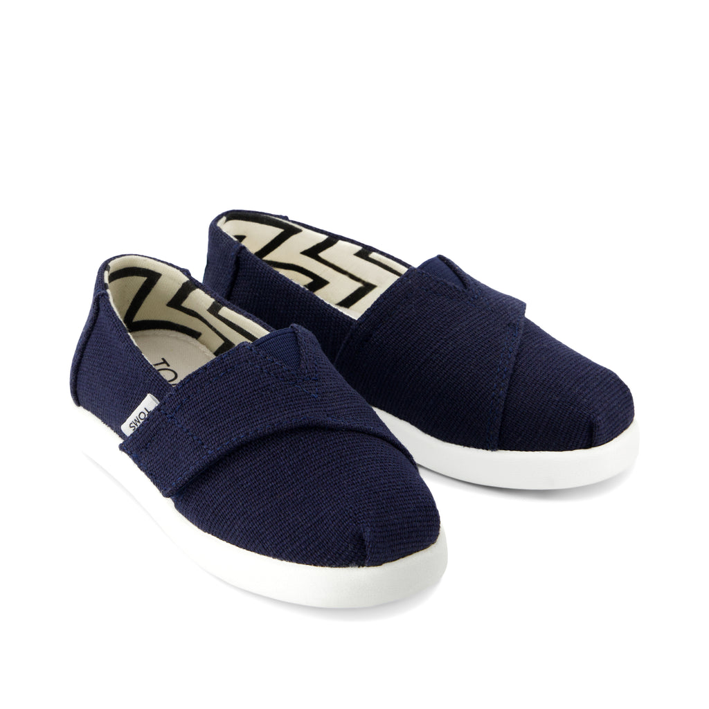 Alpargata Classic Toddler Shoe - Navy Heritage Canvas Front View