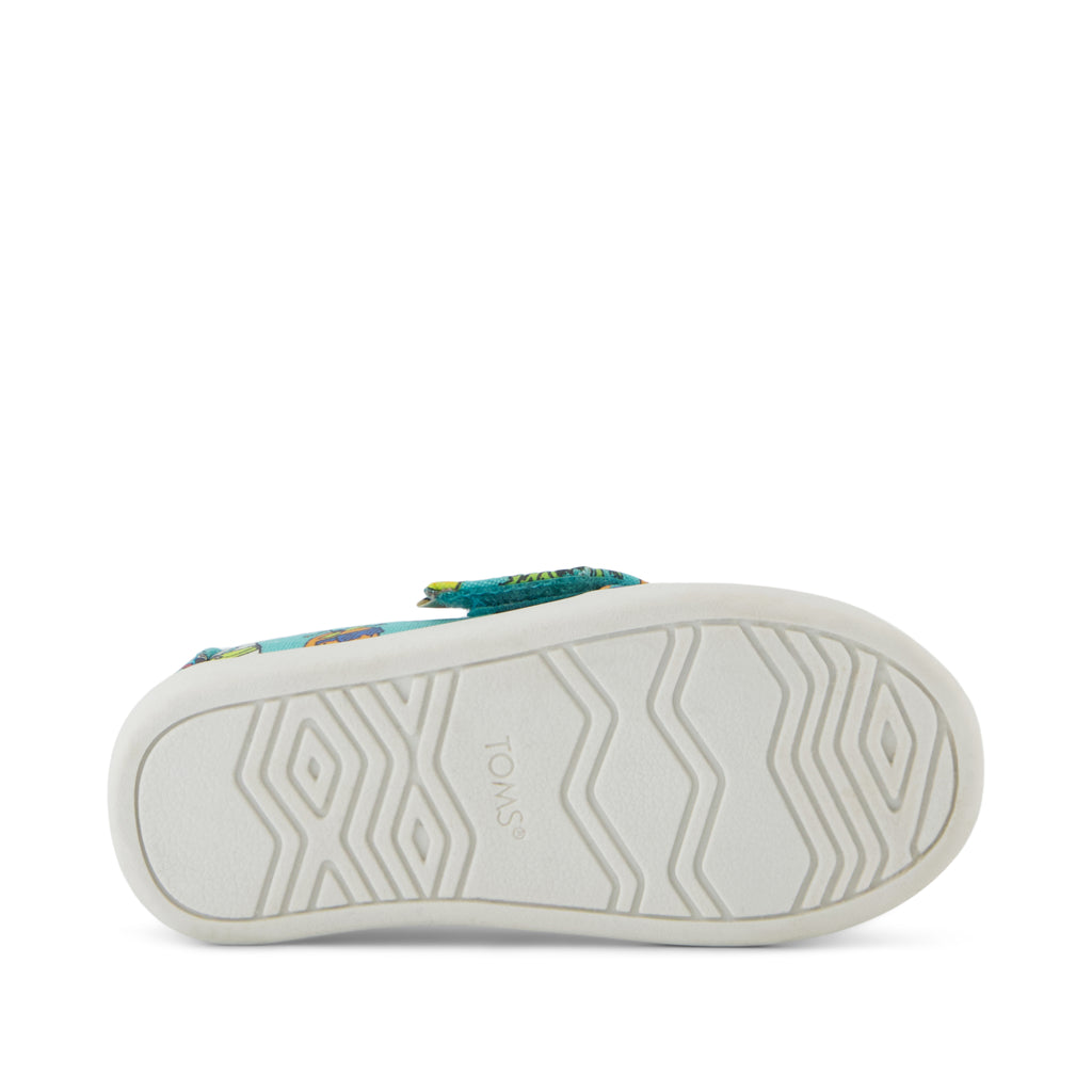 Alpargata Classic Toddler Shoe - Aqua Glow in the Dark Miami Alligators Bottom Sole View