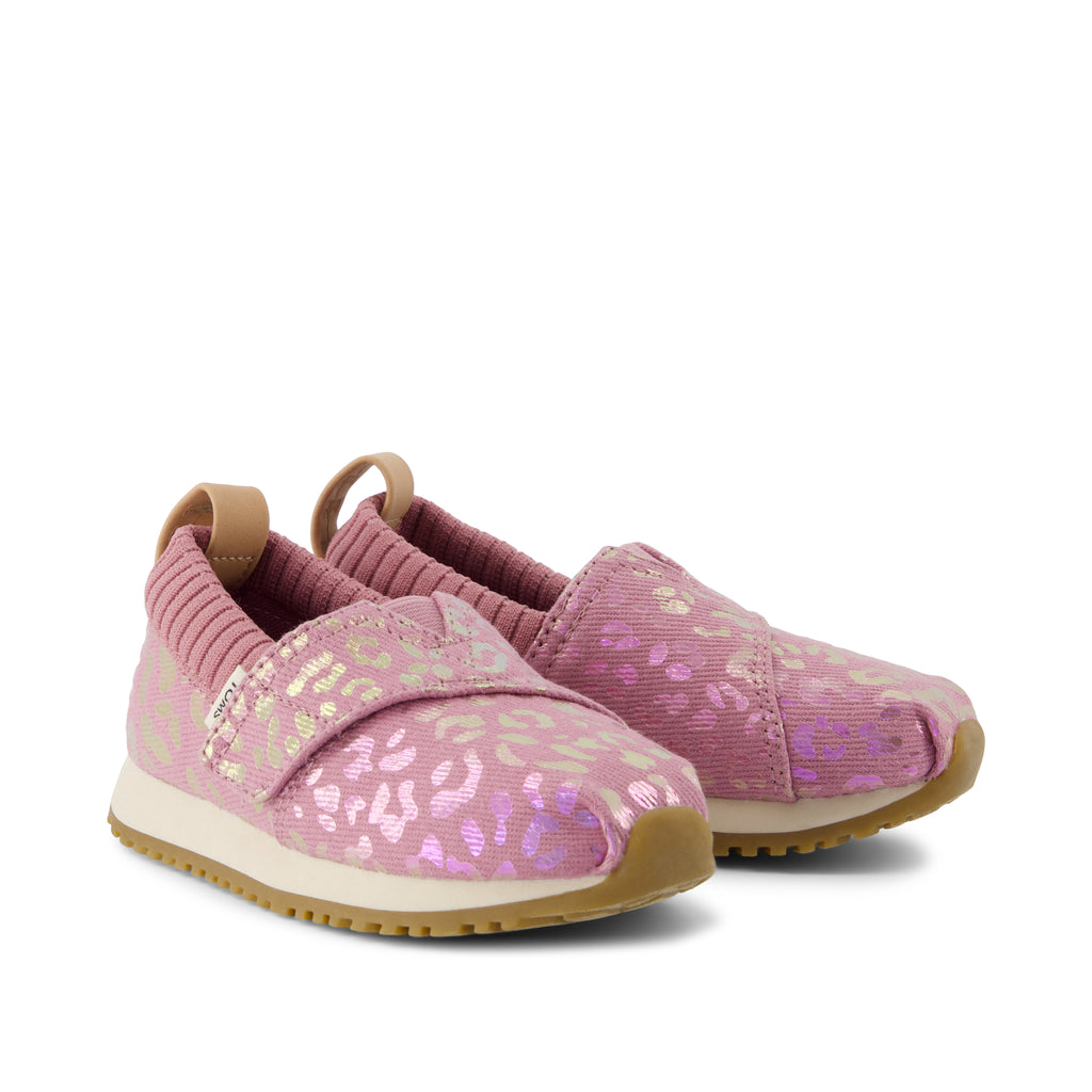Resident Toddler Sneaker - Cosmic Pink Iridescent Leopard Front View
