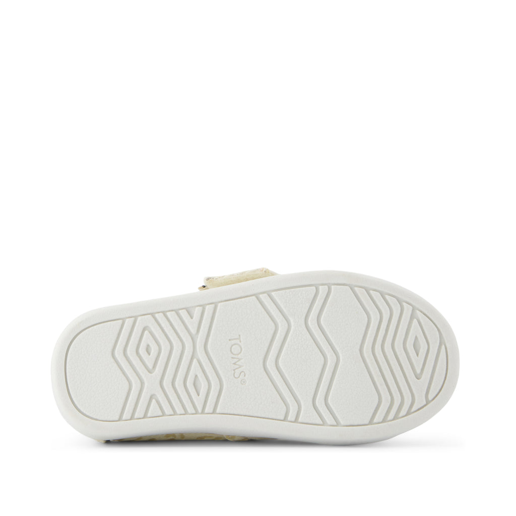 Alpargata Classic Toddler Shoe - Natural Iridescent Leopard Bottom Sole View