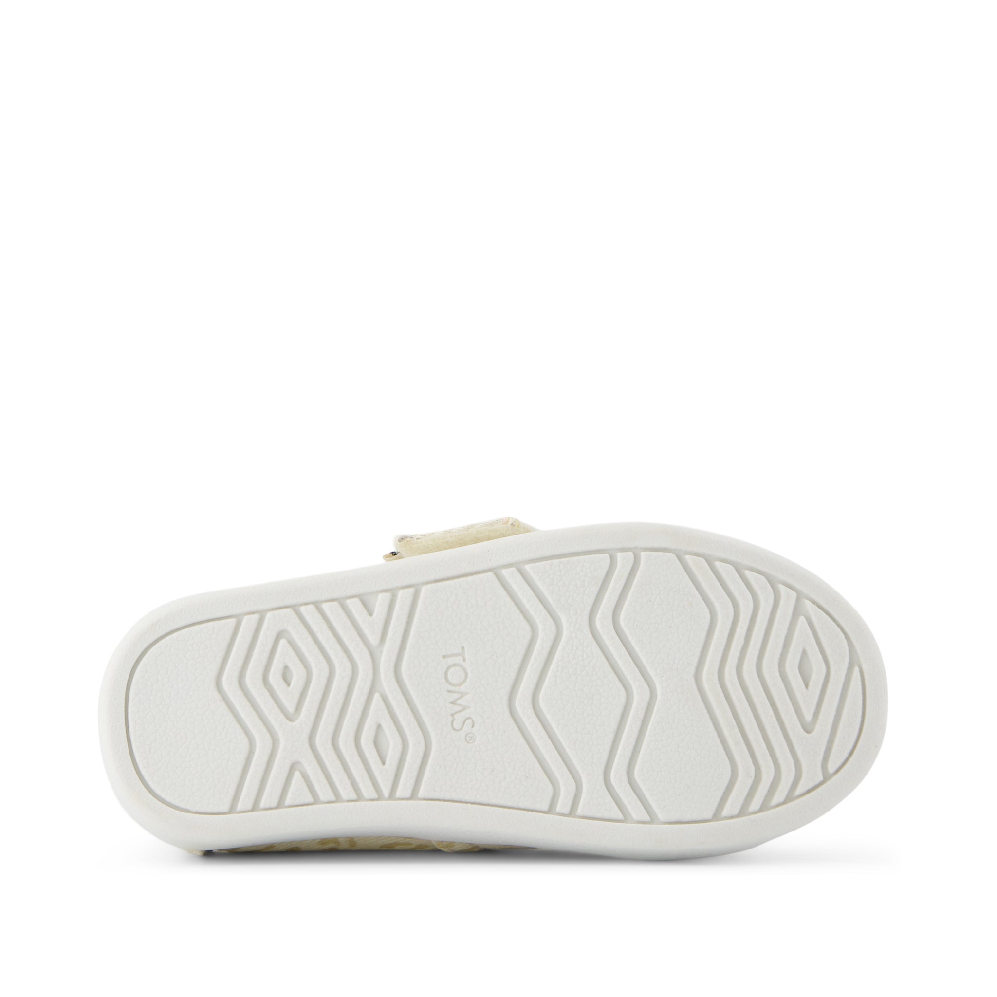 Alpargata Classic Toddler Shoe - Natural Iridescent Leopard Bottom Sole View