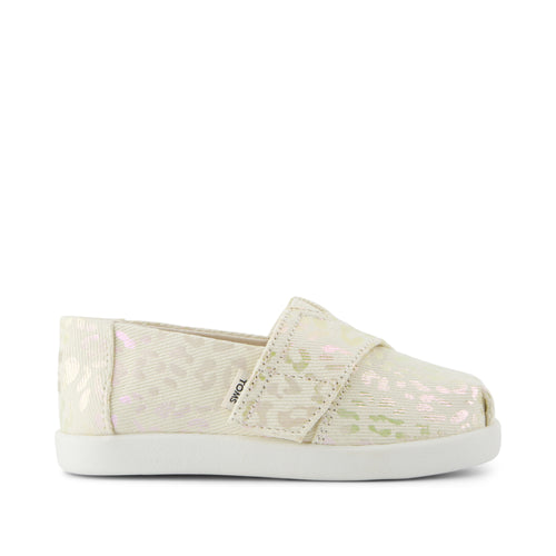 Alpargata Classic Toddler Shoe - Natural Iridescent Leopard Side View