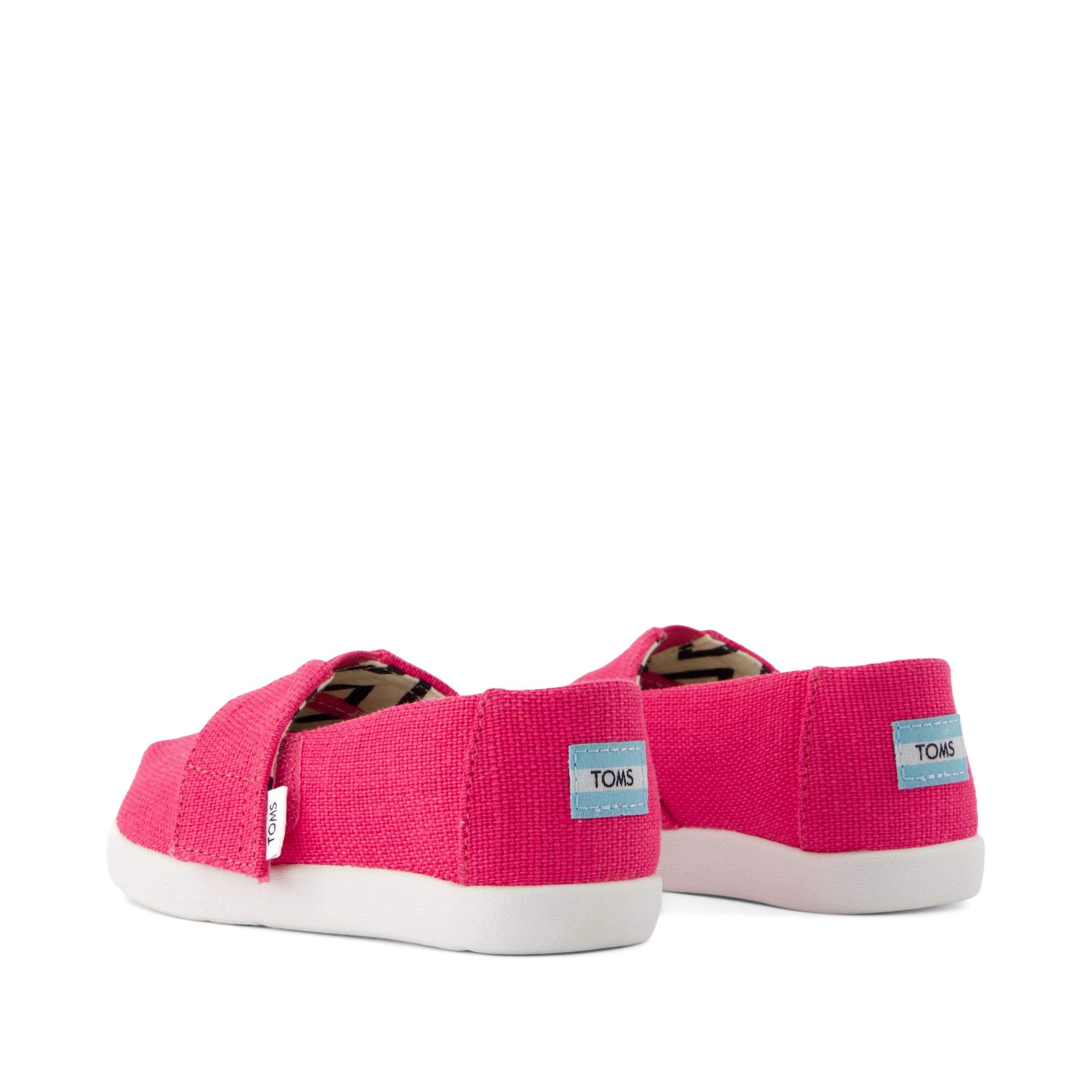 Alpargata Classic Toddler Shoe - Fuchsia Heritage Canvas Back View