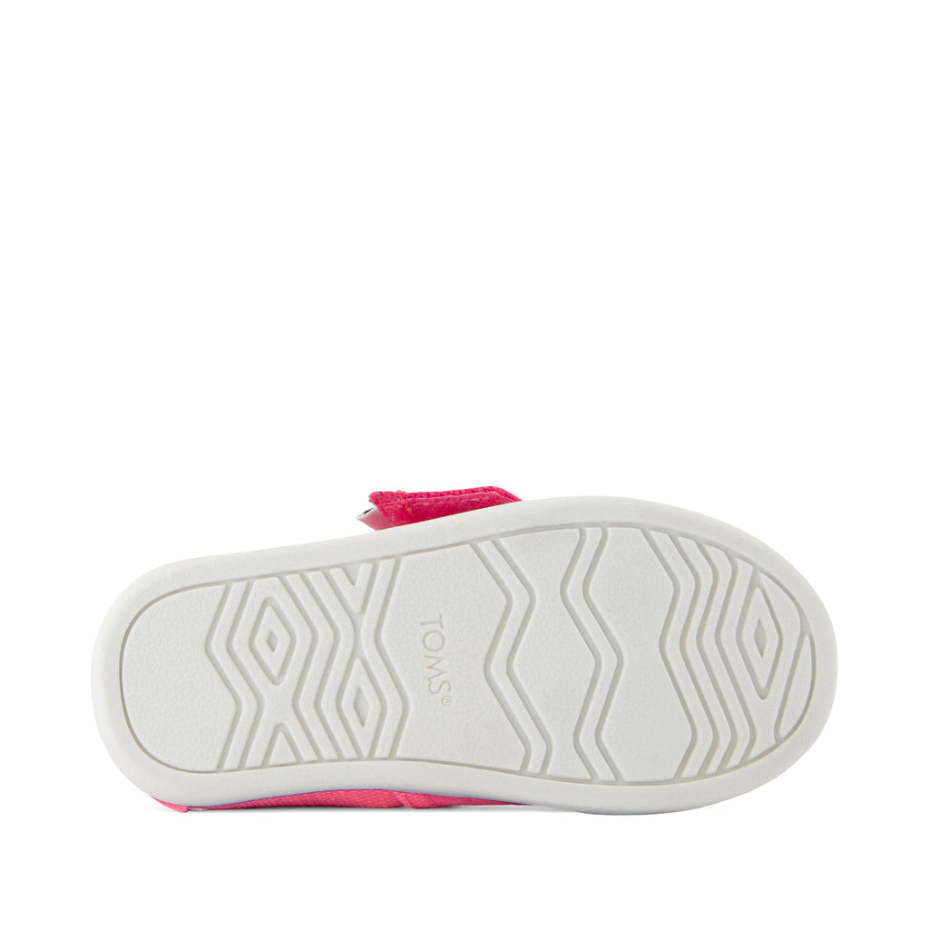 Alpargata Classic Toddler Shoe - Fuchsia Heritage Canvas Bottom Sole View