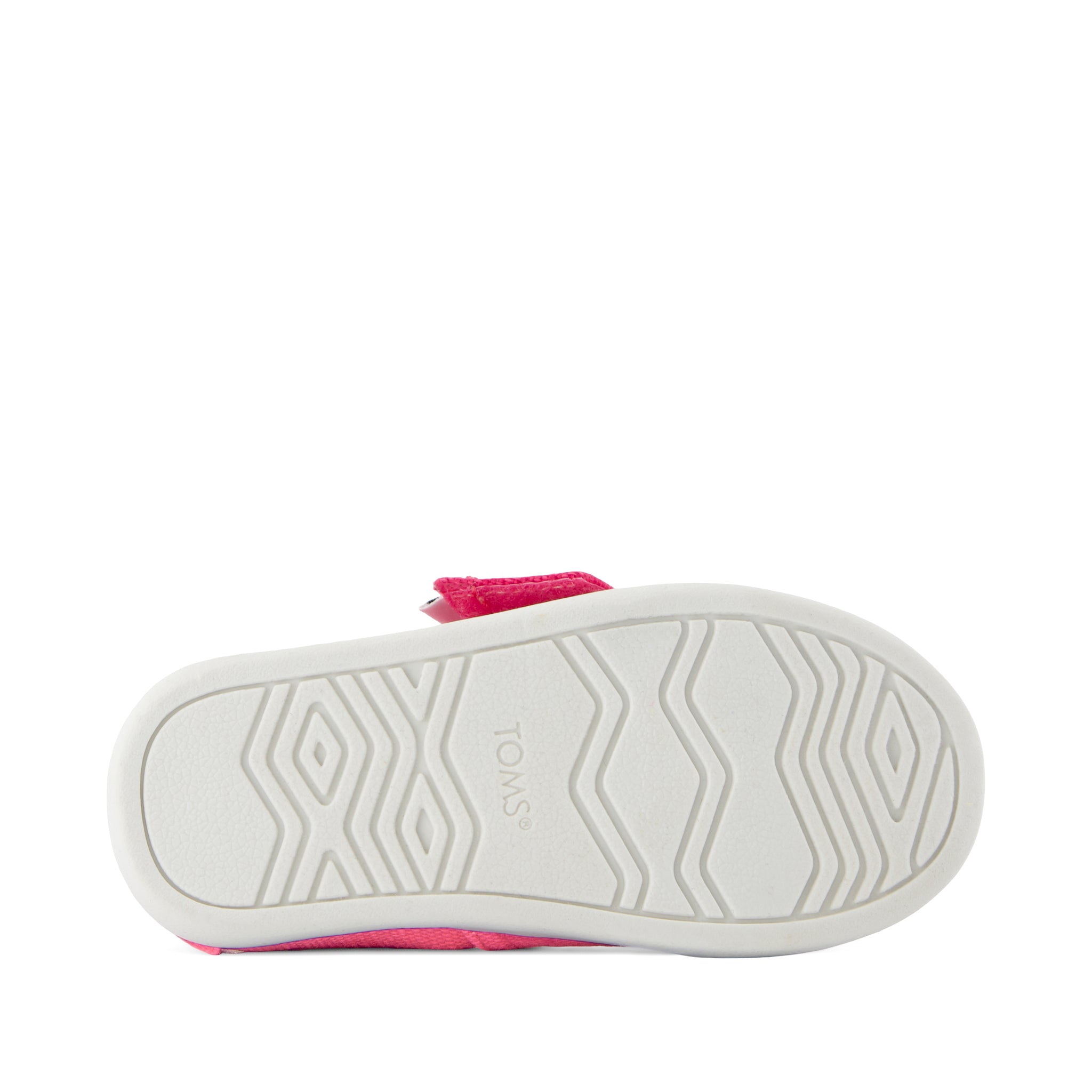 Alpargata Classic Toddler Shoe - Fuchsia Heritage Canvas Bottom Sole View