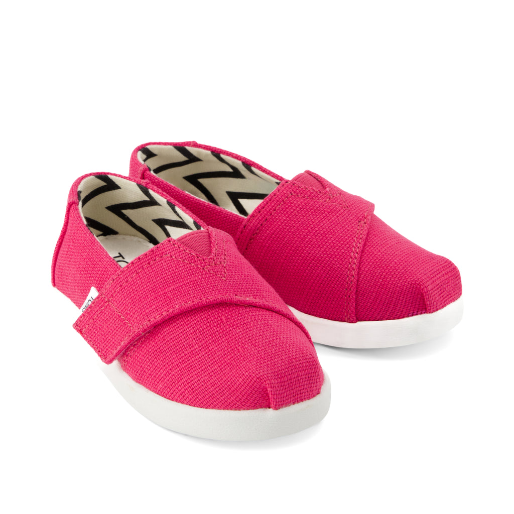 Alpargata Classic Toddler Shoe - Fuchsia Heritage Canvas Front View