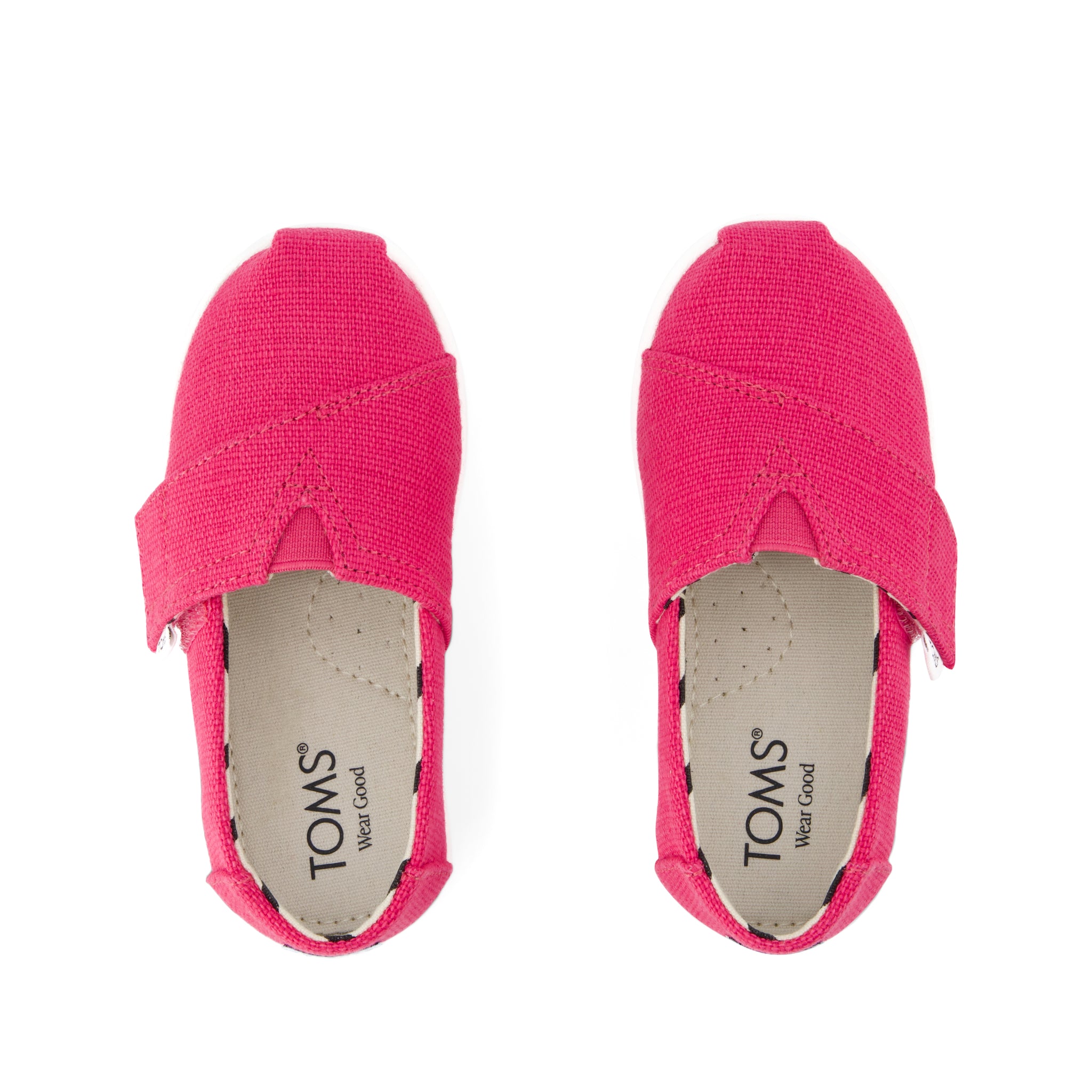Alpargata Classic Toddler Shoe - Fuchsia Heritage Canvas Top View