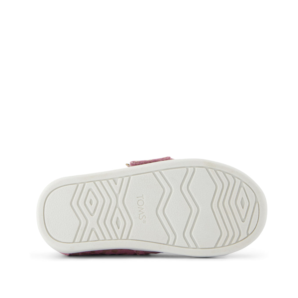 Alpargata Classic Toddler Shoe - Cosmic Pink Iridescent Leopard Bottom Sole View