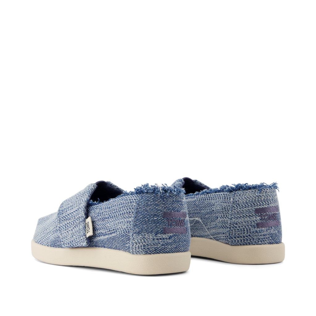 Alpargata Classic Toddler Shoe - Dark Sky Textured Denim Back View