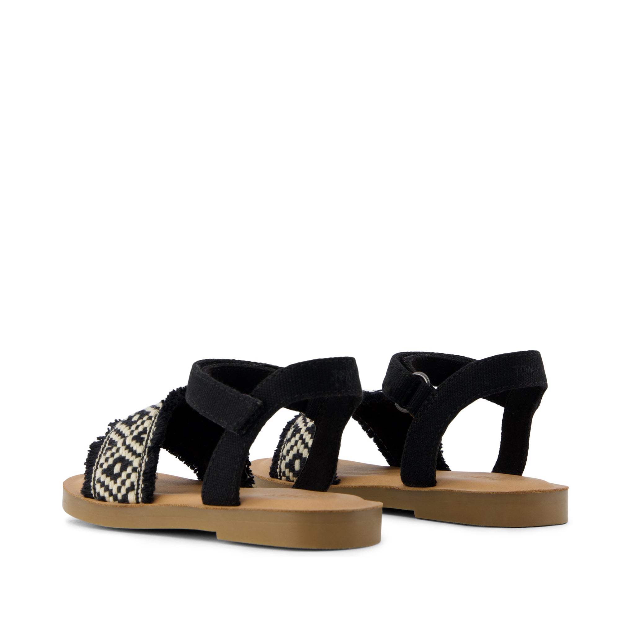 Remi Ankle Strap Toddler Sandal - Black Diamond Global Strap Back View