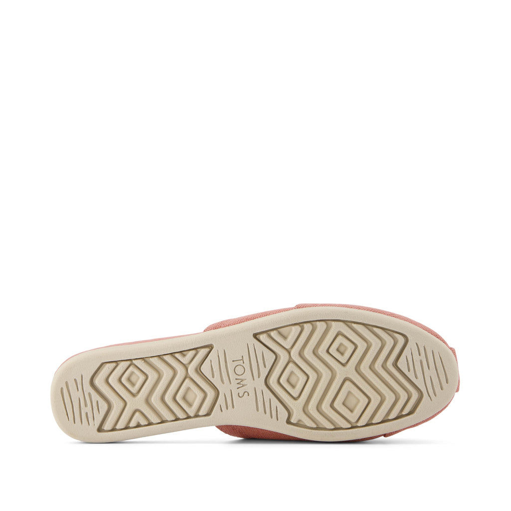 Alpargata Mule Vintage Pink Heritage Canvas Bottom Sole View
