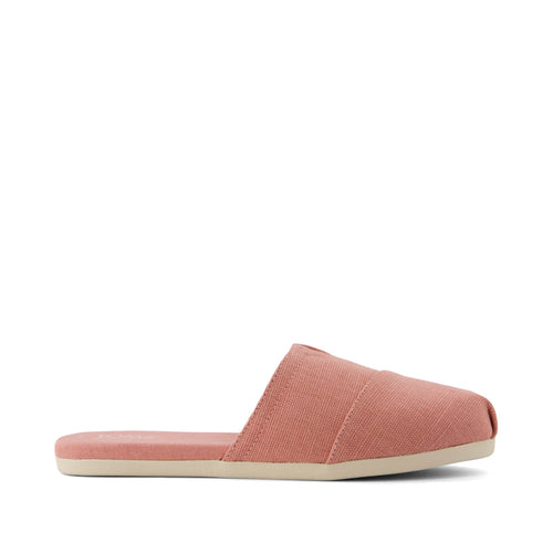 Alpargata Mule Vintage Pink Heritage Canvas Side View