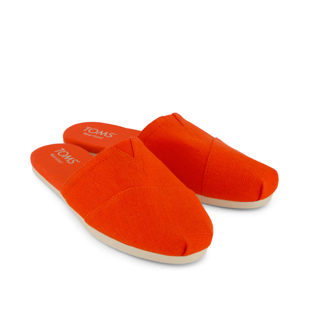 Alpargata Mule - Flame Heritage Canvas Front View