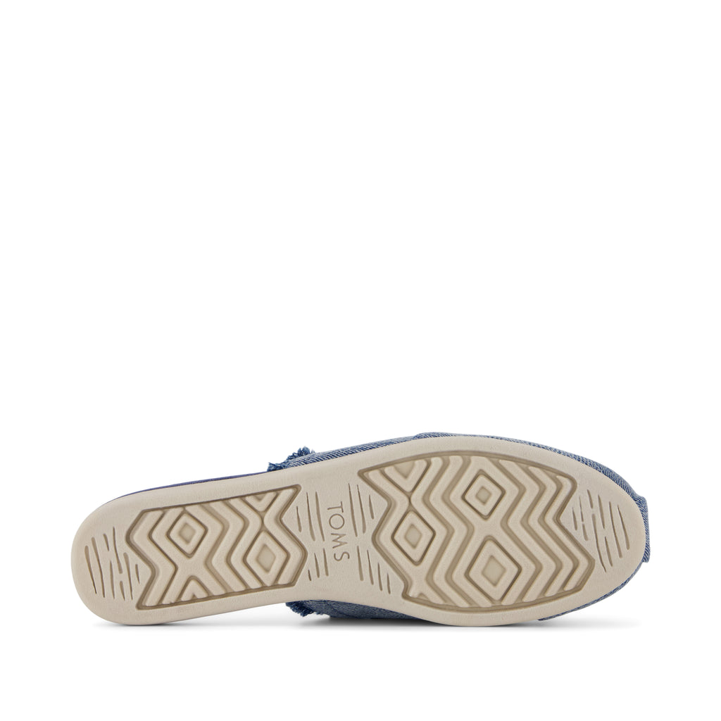 Alpargata Mule - Dark Sky Textured Denim Bottom Sole View