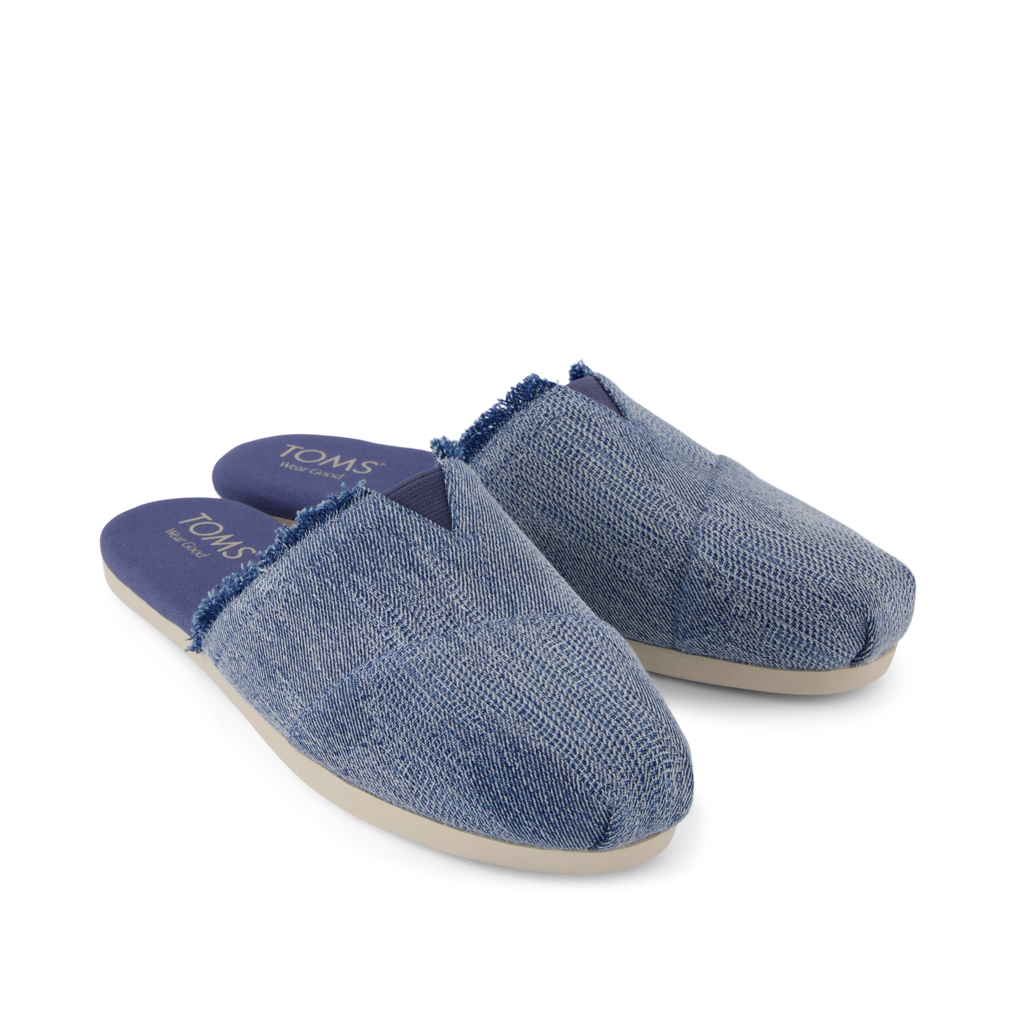 Alpargata Mule - Dark Sky Textured Denim Front View