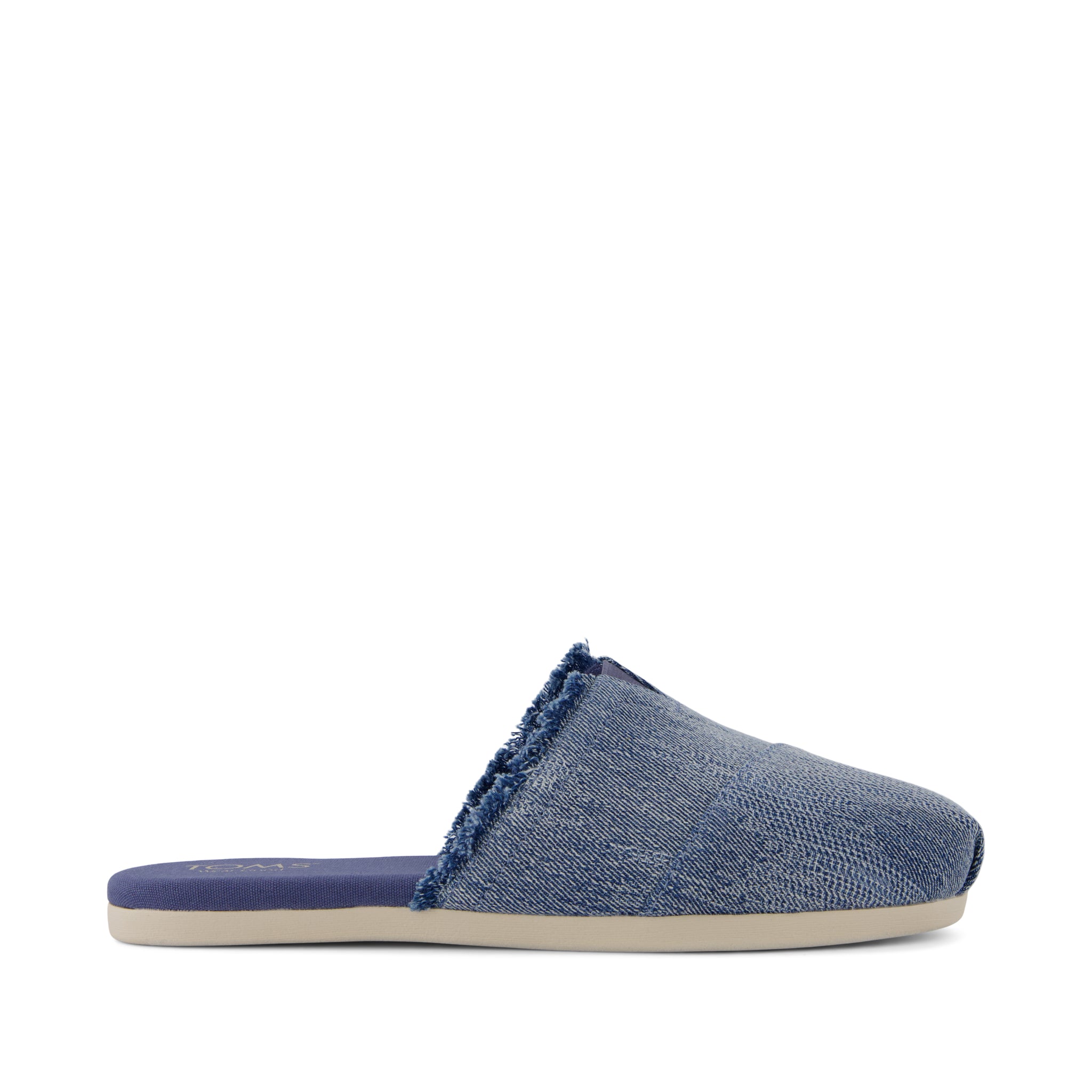 Alpargata Mule - Dark Sky Textured Denim Side View