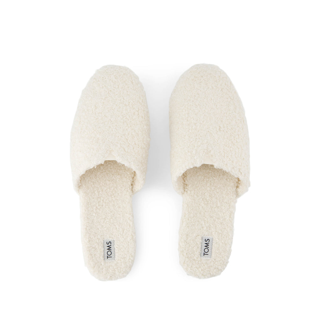 Alpargata Mule - Plush Faux Shearling Natural Top View