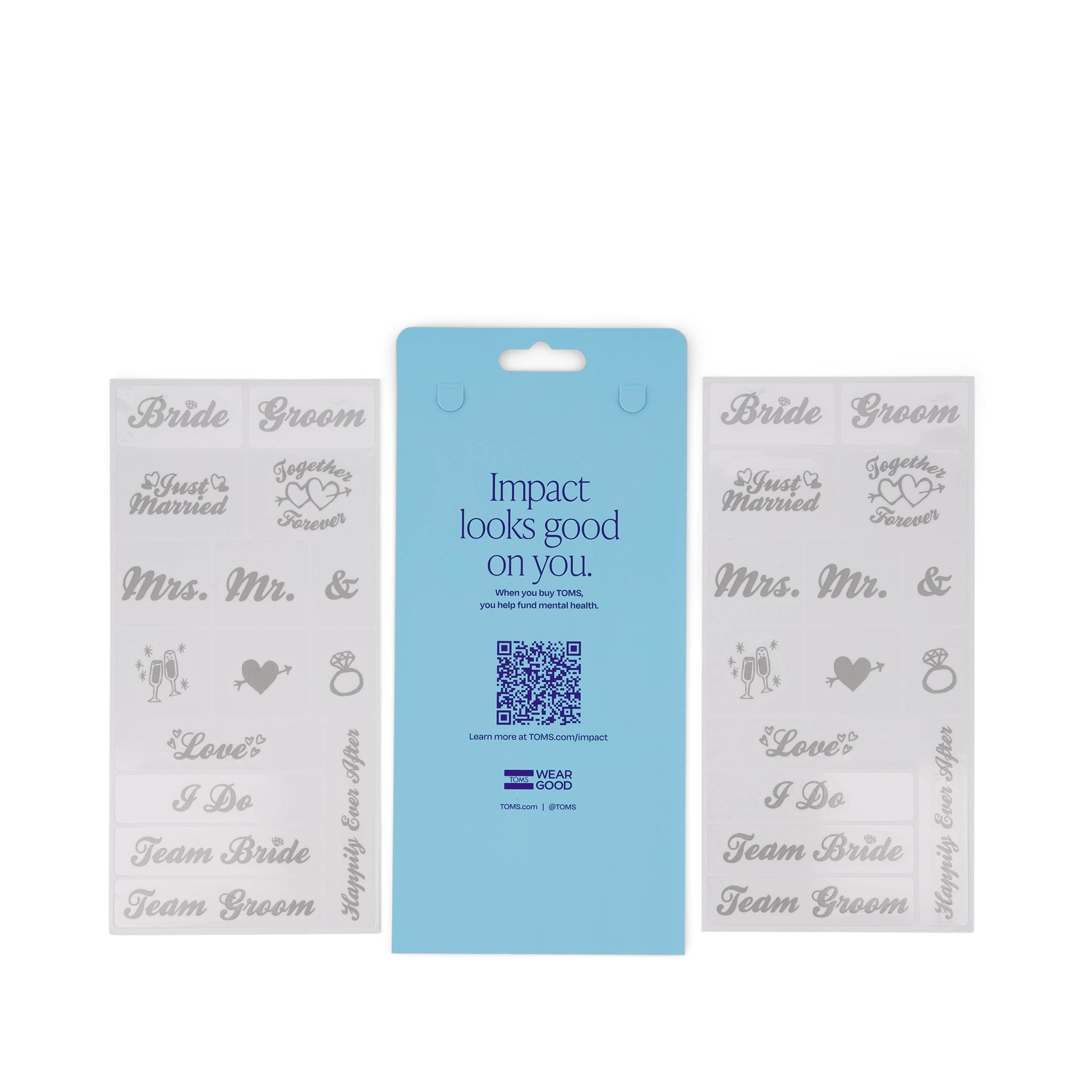 TOMS Wedding Couple Shoe Tattoos 2 Pack