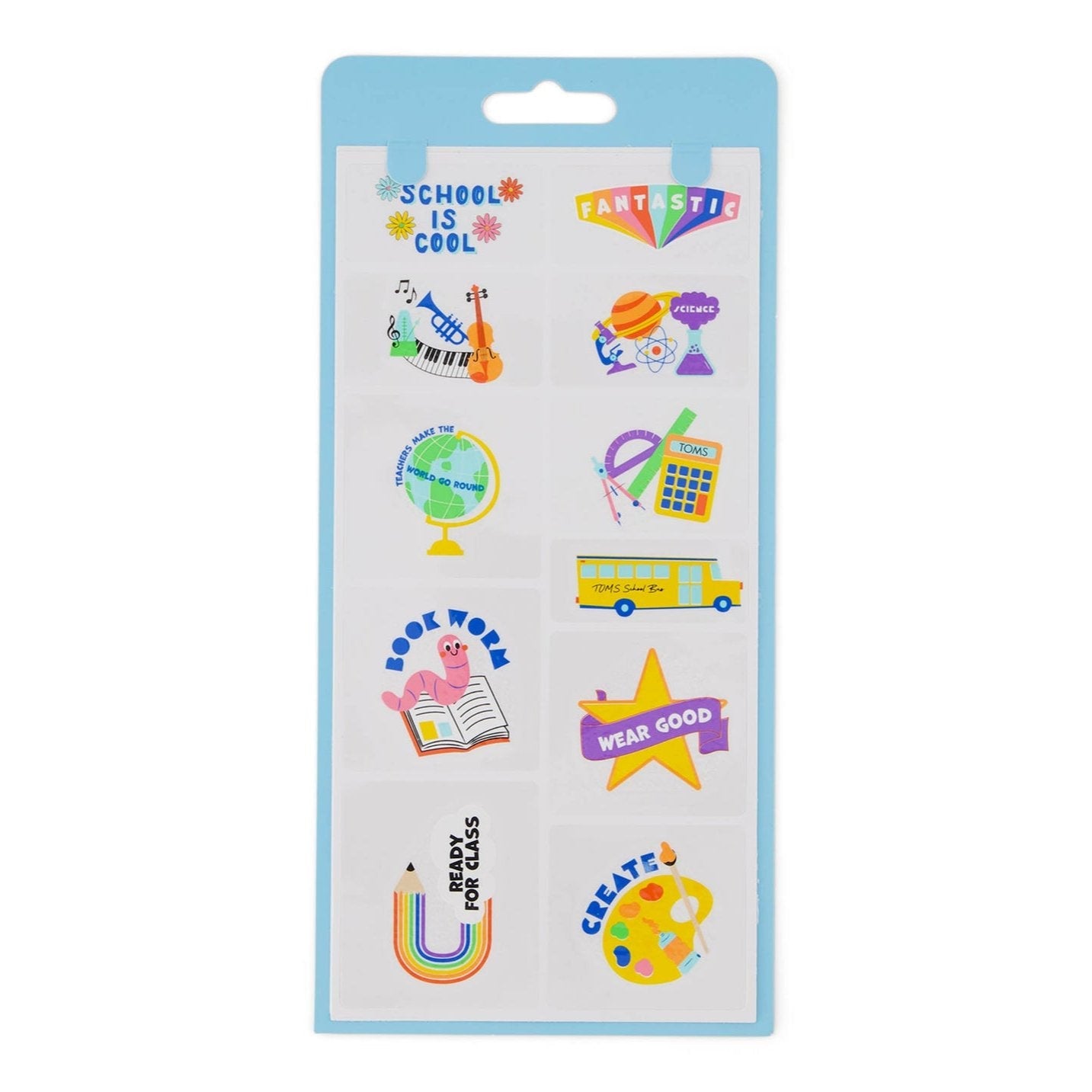 TOMS shoe tattoos back to school pack detail shot