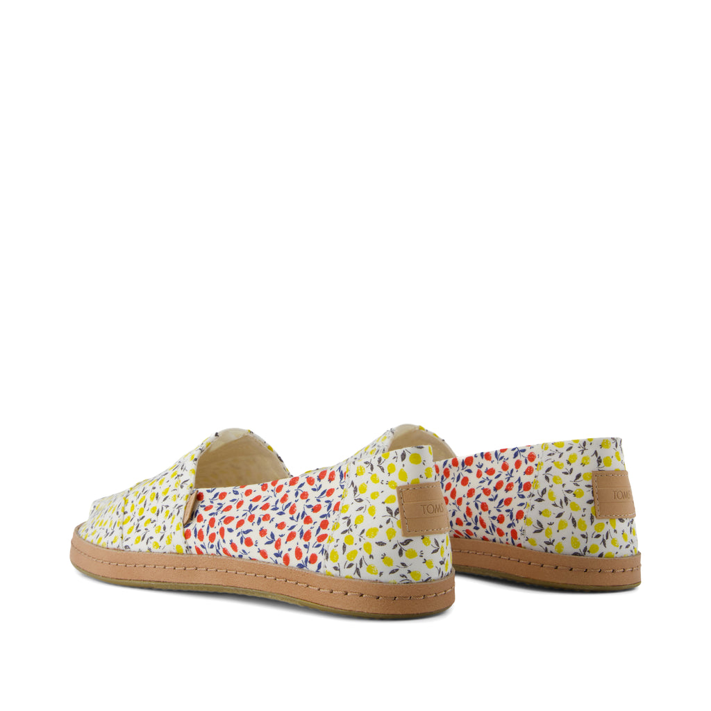 Alpargata Leather Wrap - Yellow Multi Liberty ED on Tana Lawn Back View