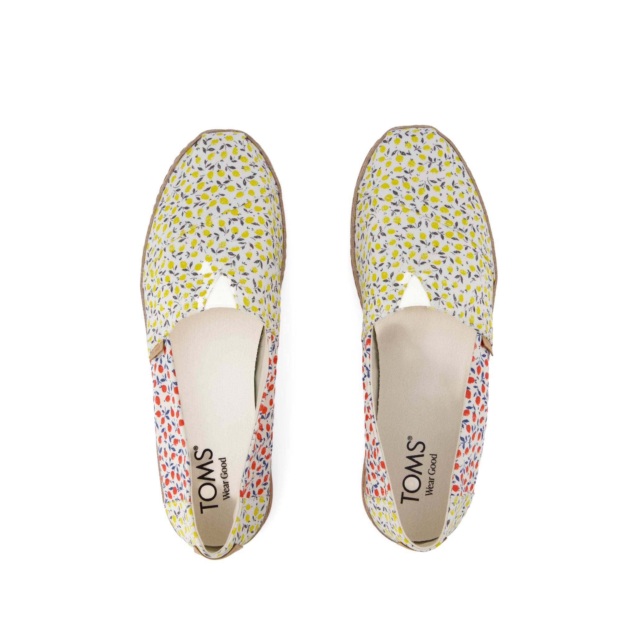 Alpargata Leather Wrap - Yellow Multi Liberty ED on Tana Lawn Top View