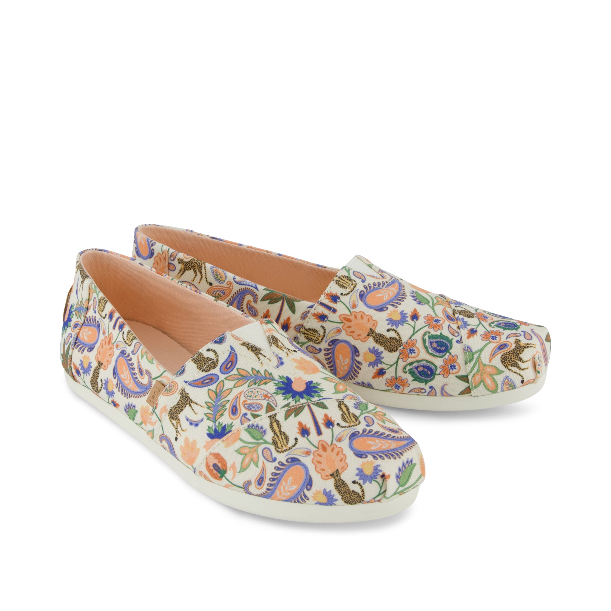 Alpargata Classic - Egret Cheetah Paisley Print Front View