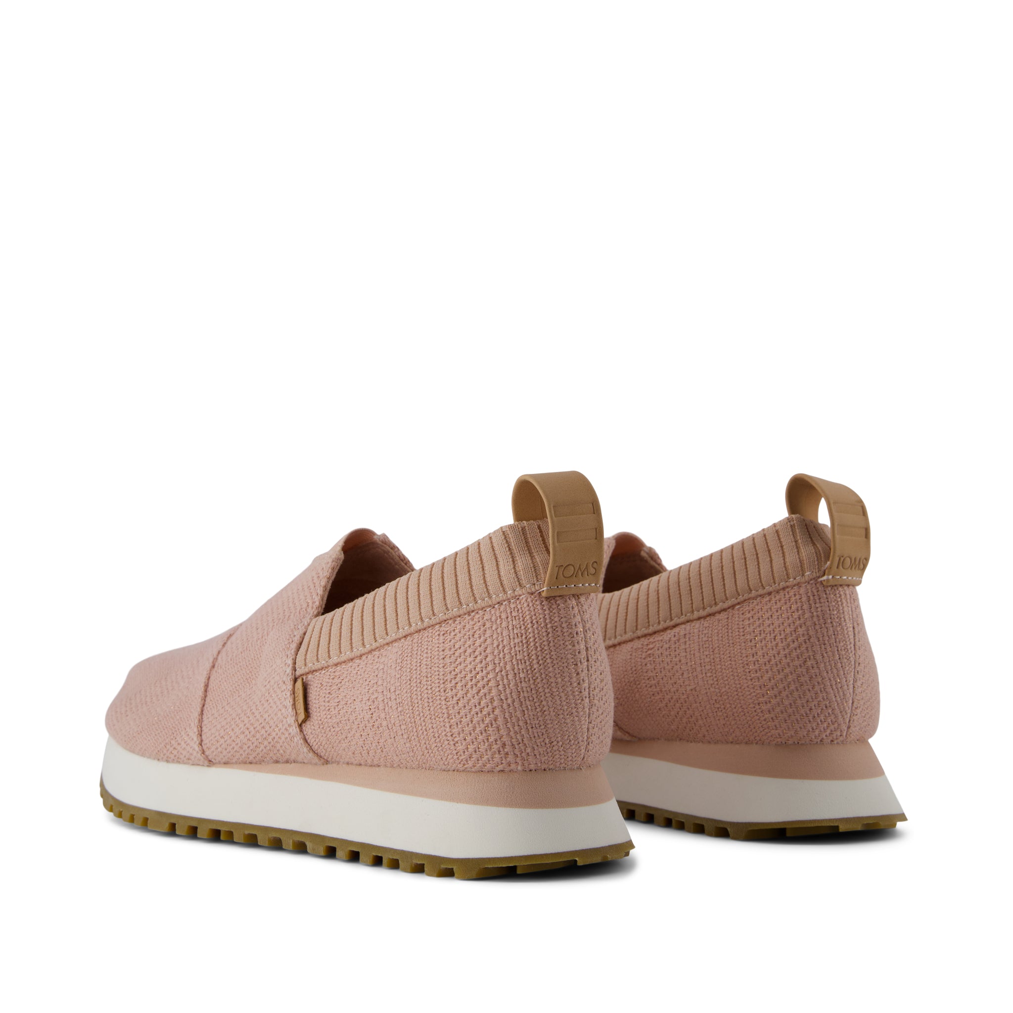 Resident 2.0 Sneaker - Pale Rose Metallic Linen Stripe Back View