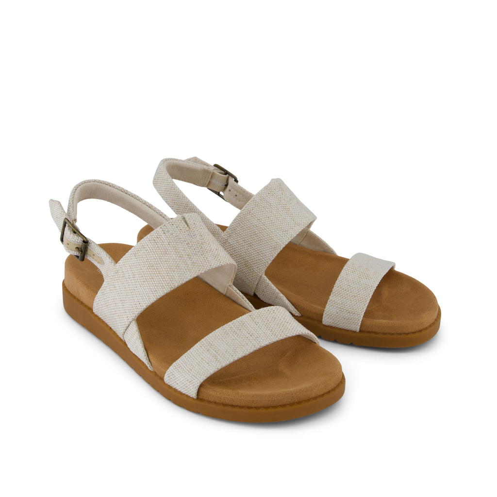 Marin Strap Sandal - Natural Yarn Dye Front View