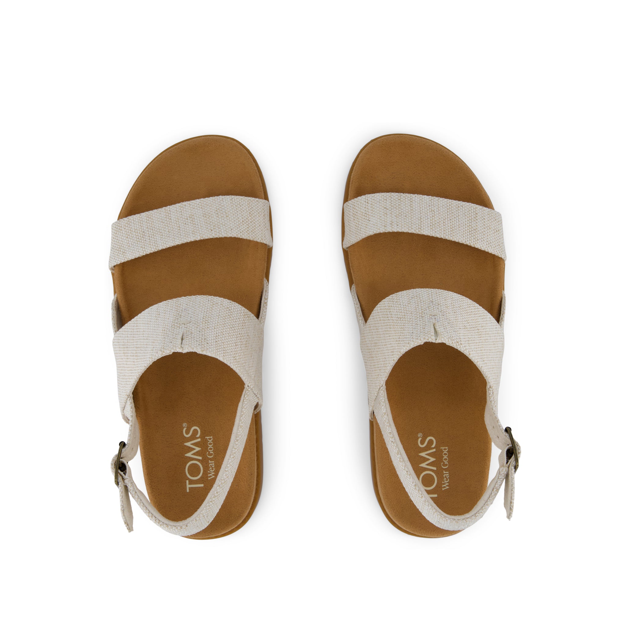 Marin Strap Sandal - Natural Yarn Dye Top View