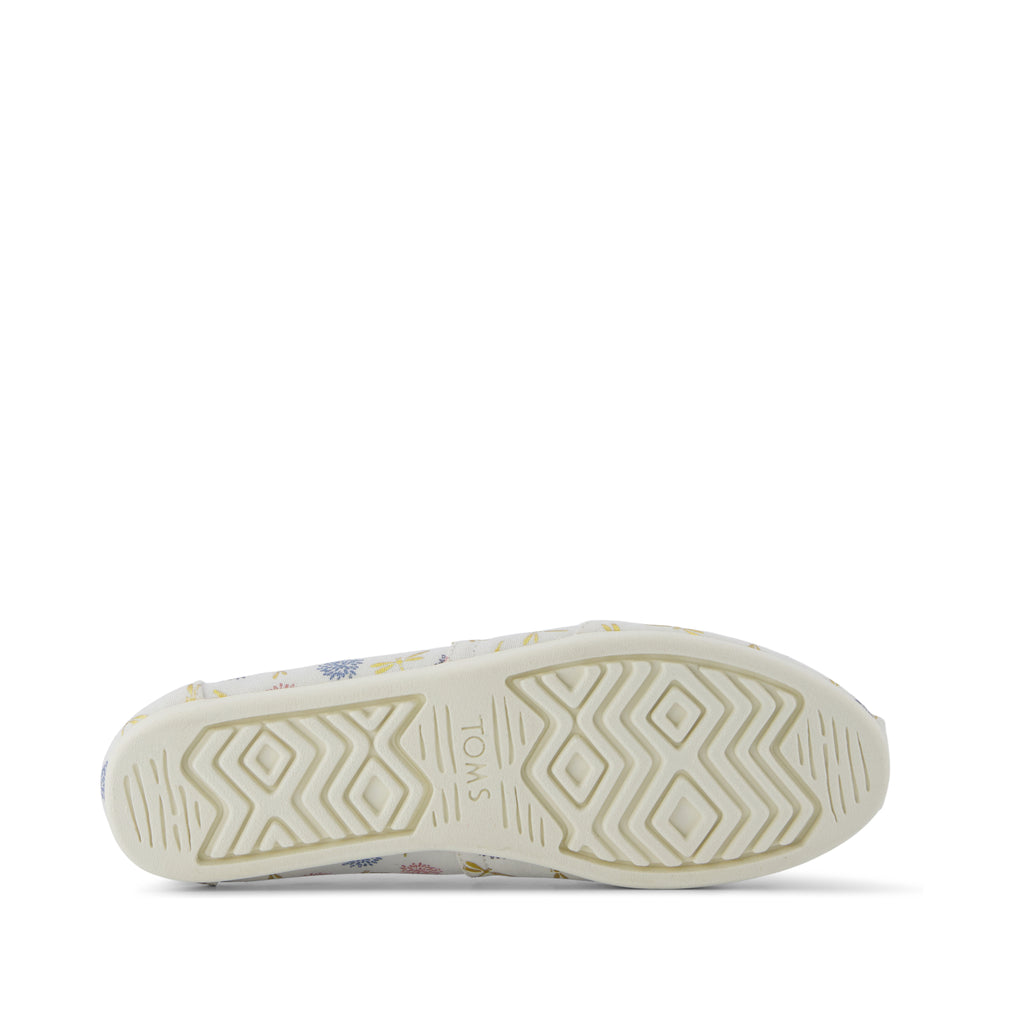 Alpargata Classic - Egret Dragonflies Print  Bottom Sole View