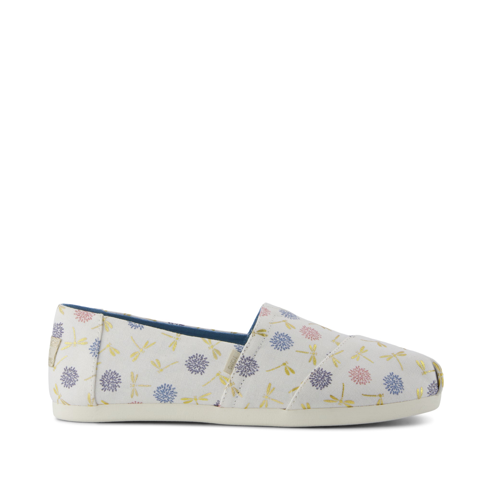 Alpargata Classic - Egret Dragonflies Print  Side View