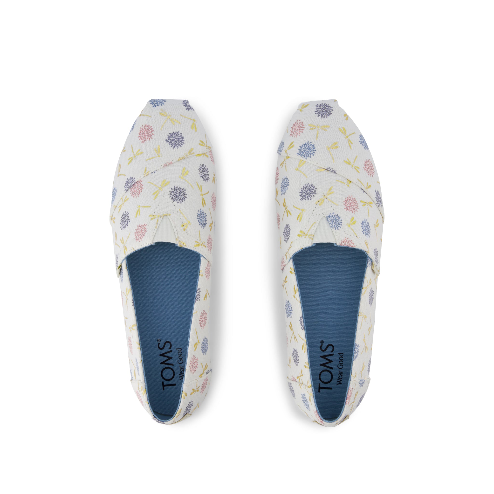 Alpargata Classic - Egret Dragonflies Print  Top View