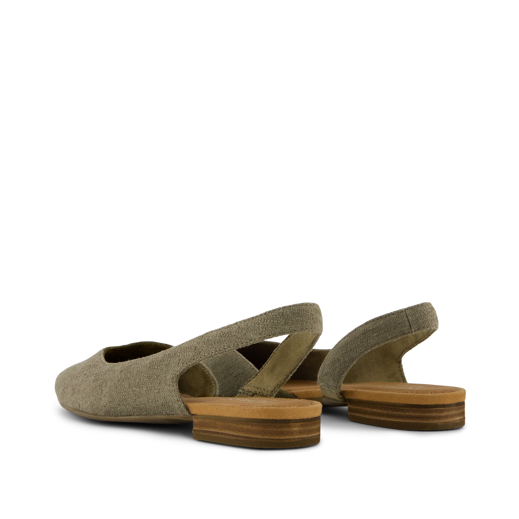 Alene Slingbback Flat - Olive Back View