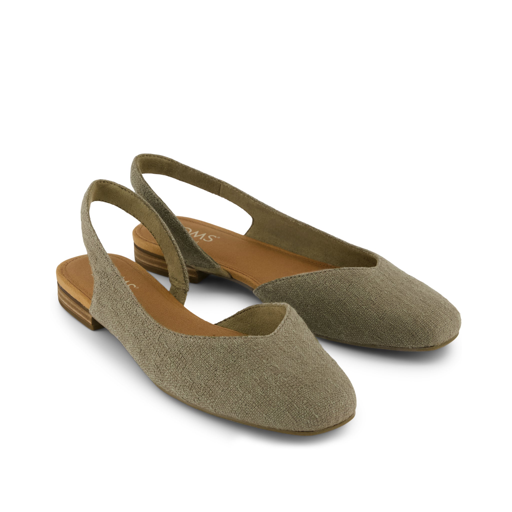 Alene Slingbback Flat - Olive Front View
