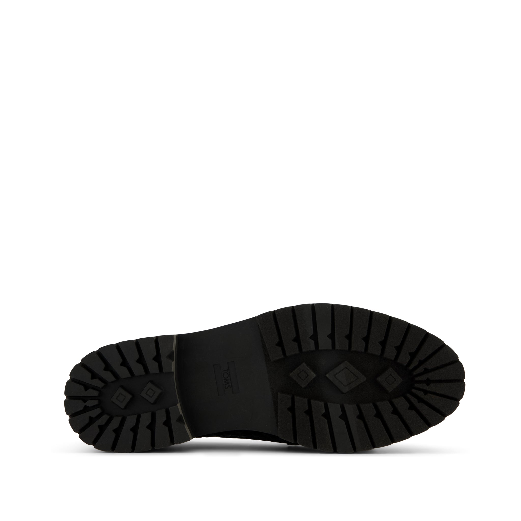 Cara Loafer - Black Leather Basketweave Bottom Sole View