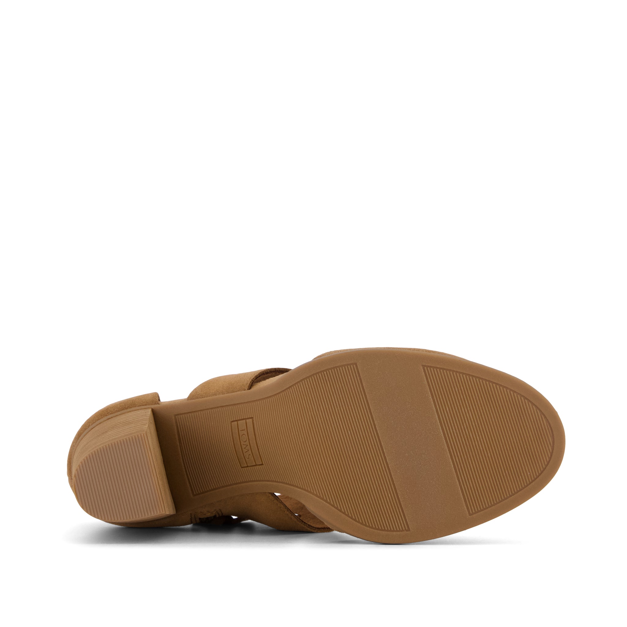 Milan Heel - Brown Sugar Suede Bottom Sole View