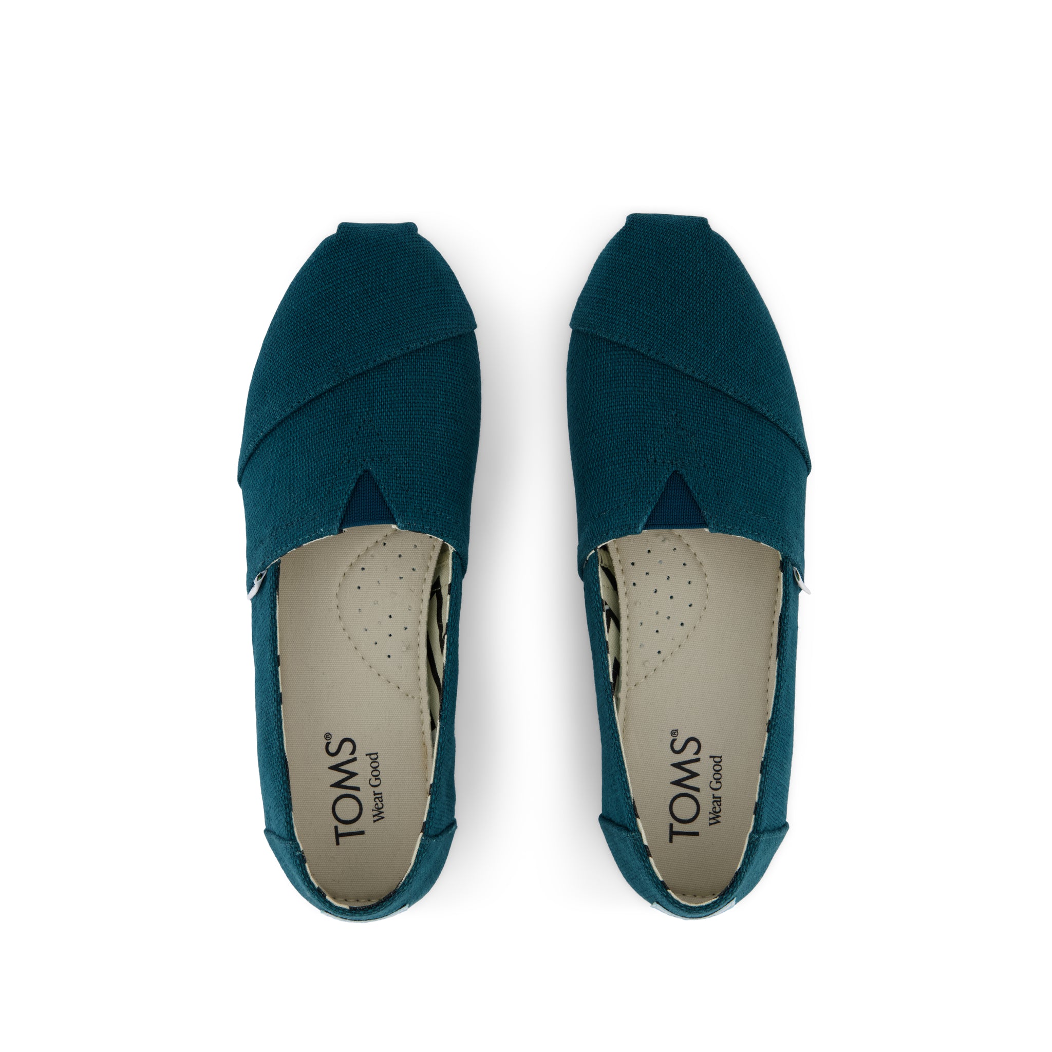 Alpargata Classic - Dark Teal Heritage Canvas Top View