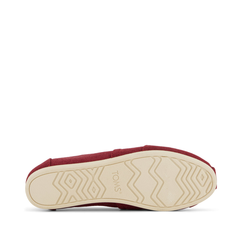 Alpargata Classic - Ruby Heritage Canvas Bottom Sole View