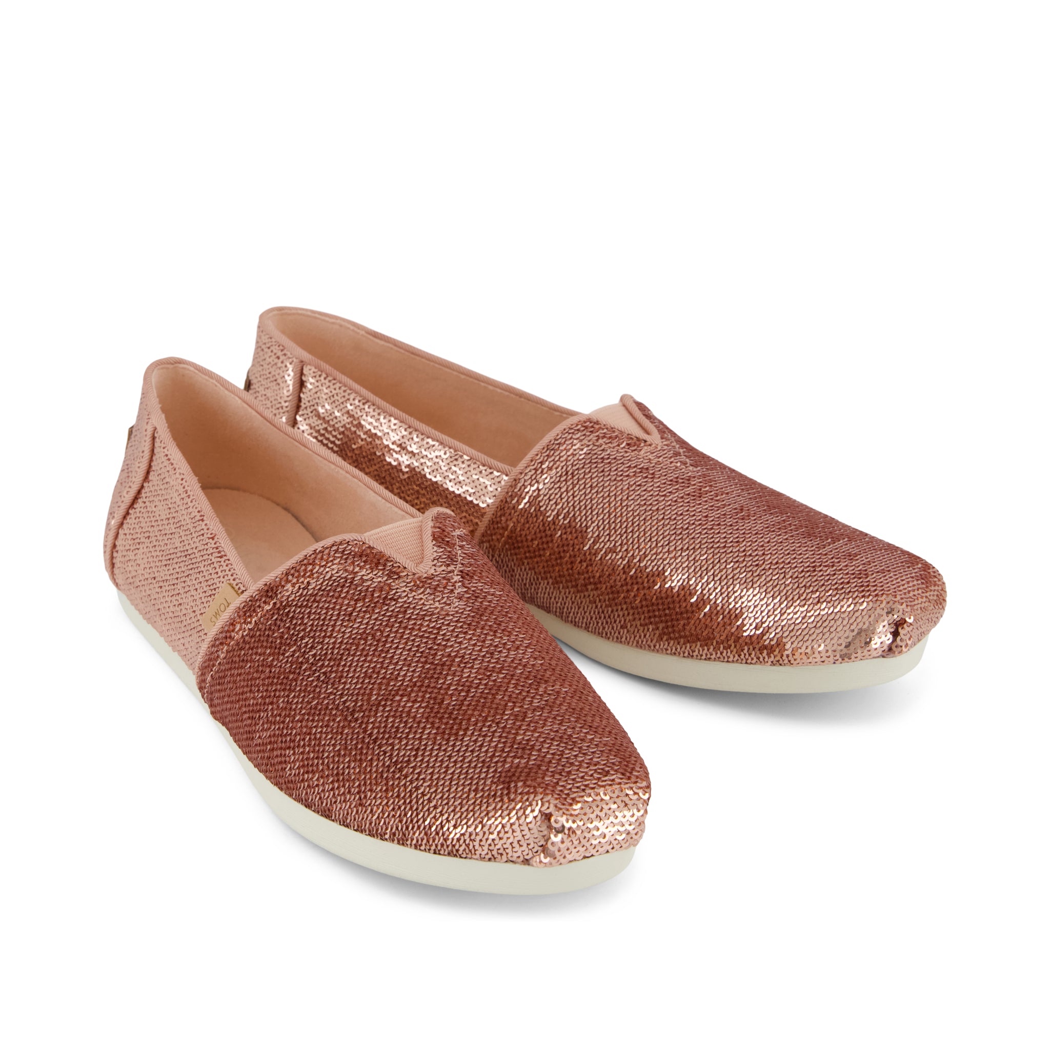 Alpargata Classic - Cafe Creme Metallic Sequins Front View