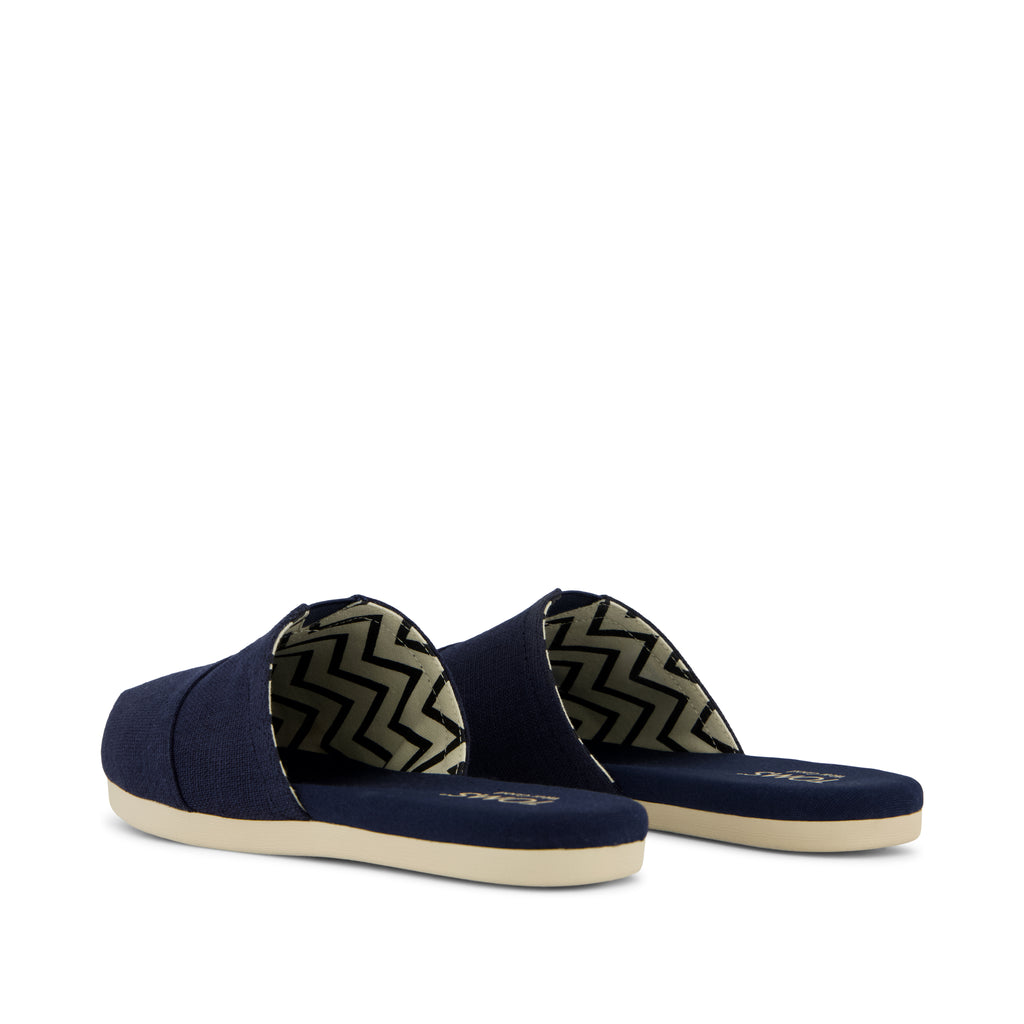 Alpargata Mule - Navy Heritage Canvas Back View