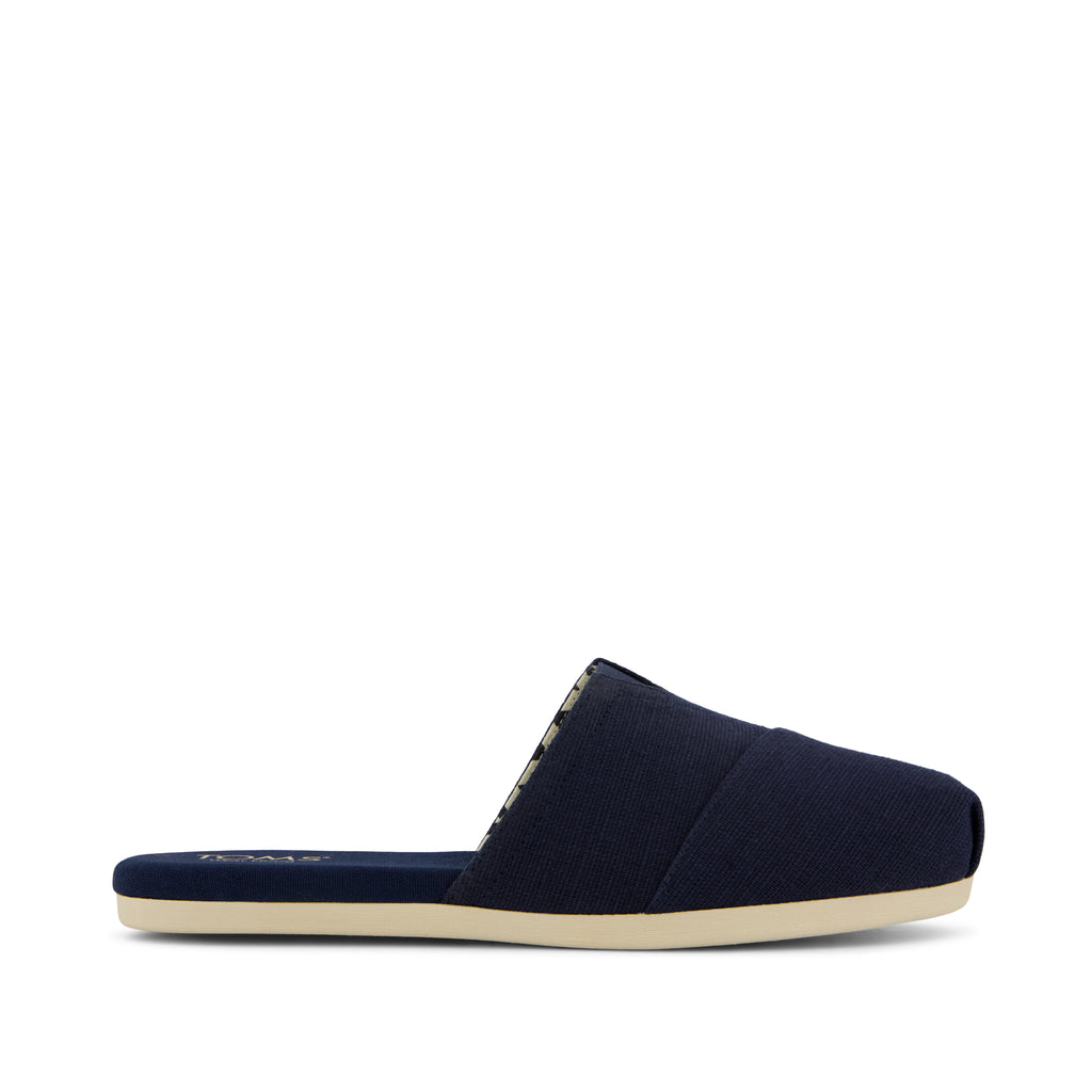 Alpargata Mule - Navy Heritage Canvas Side View