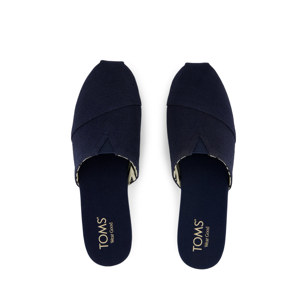 Alpargata Mule - Navy Heritage Canvas Top View