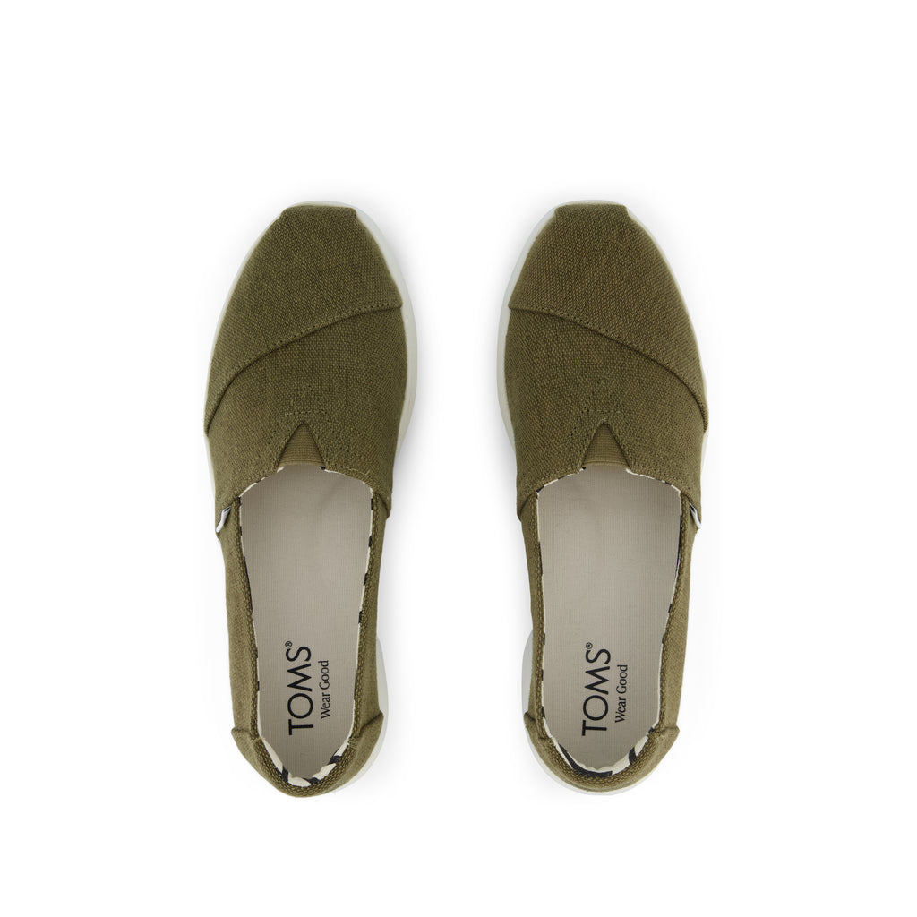Alpargata Plus - Military Olive Heritage Canvas Top View