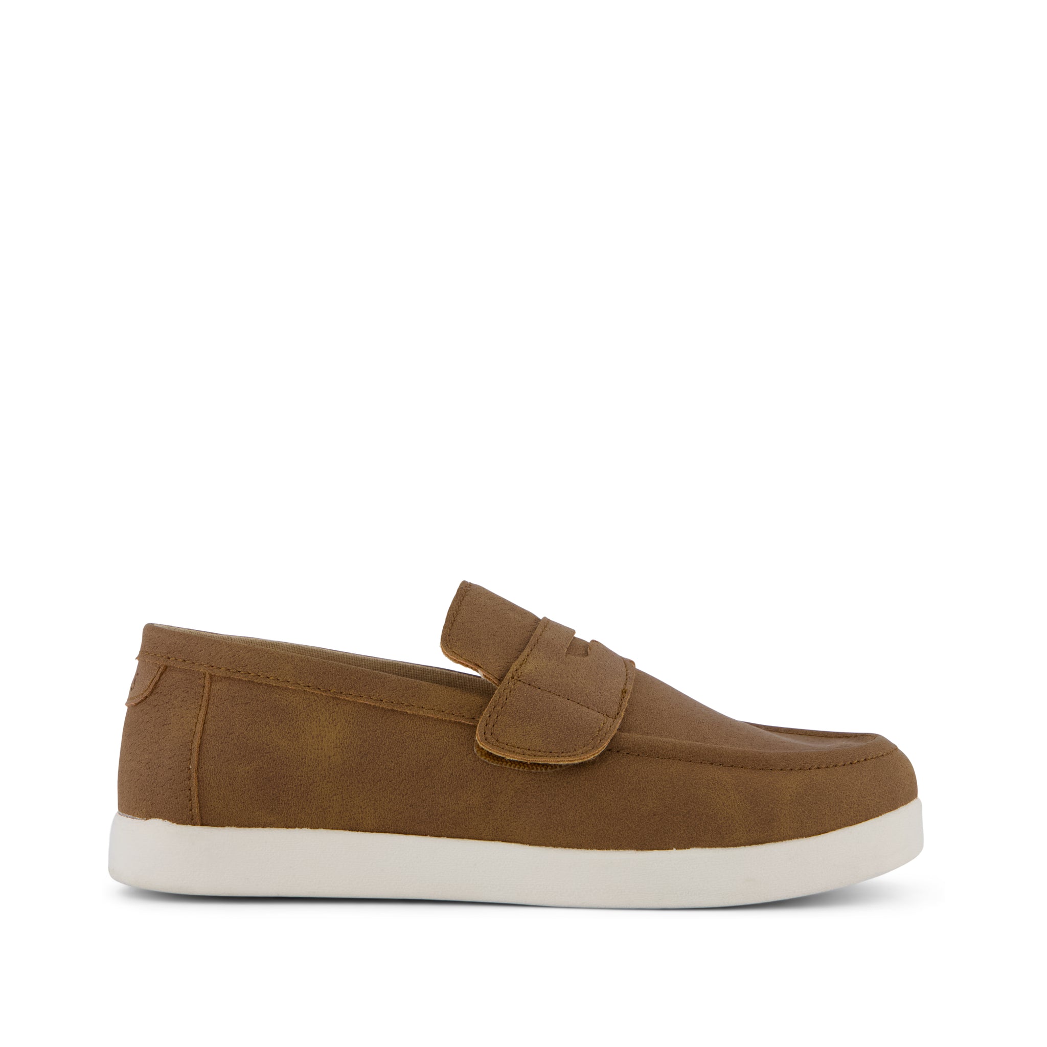 Oliver Kids Loafer - Toffee Microsuede Side View