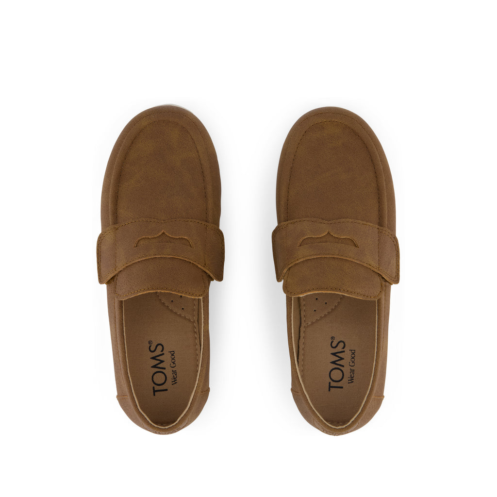 Oliver Kids Loafer - Toffee Microsuede Top View