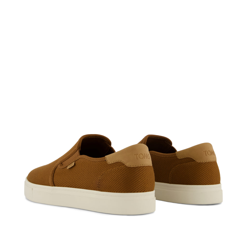 Baja 2.0 Slip On Sneaker - Walnut Brown Canvas Back View